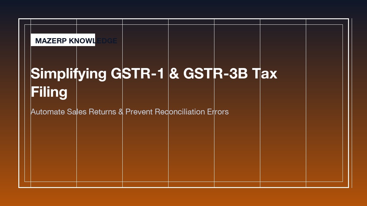 How GST Billing Software Simplifies GSTR-1 and GSTR-3B Tax Filing for Retailers